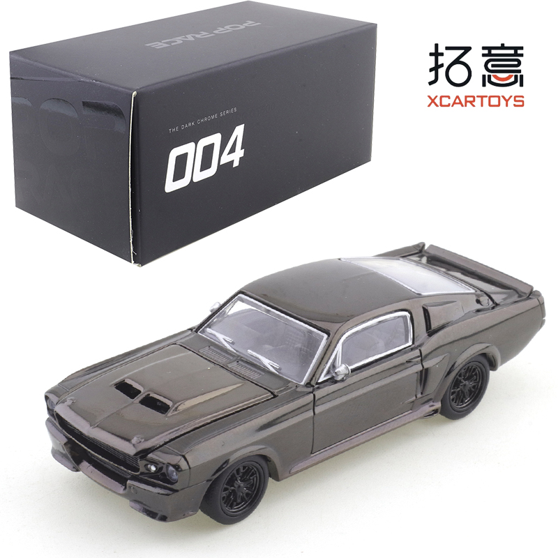 Kids Toys Boys - XCARTOYS POPRACE 1/64 S-DarkChrome004 Ford Mustang