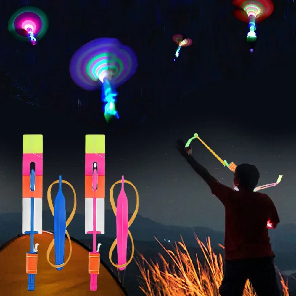 Kids Toys Helicopter - 5/10/20pcs Led Light Arrow Helicopter Slingshot