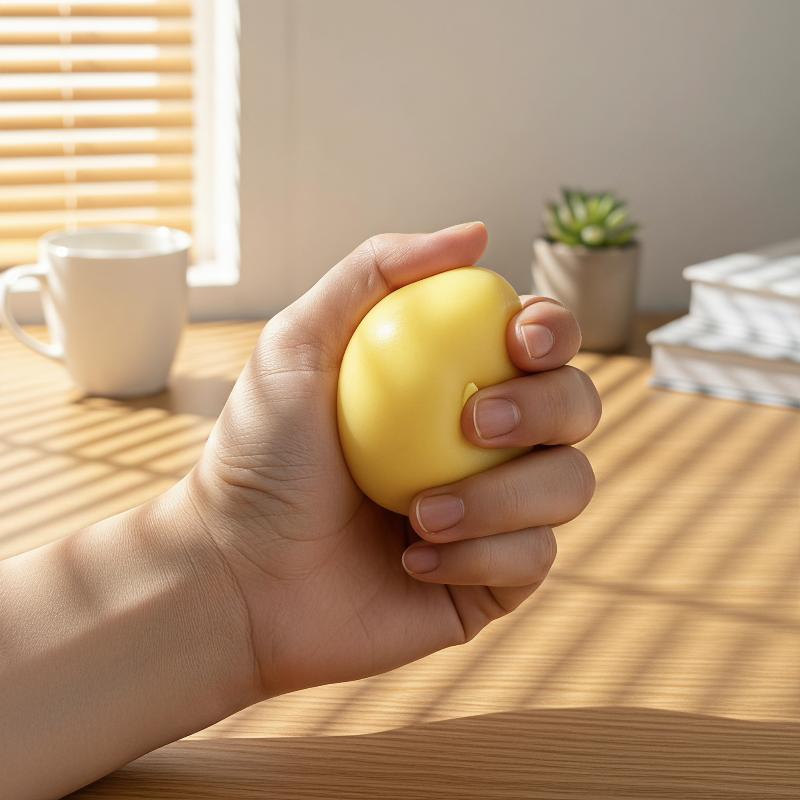 Kids Toys Yellow - Simulated Yellow Round Fruit Moldable Toy,