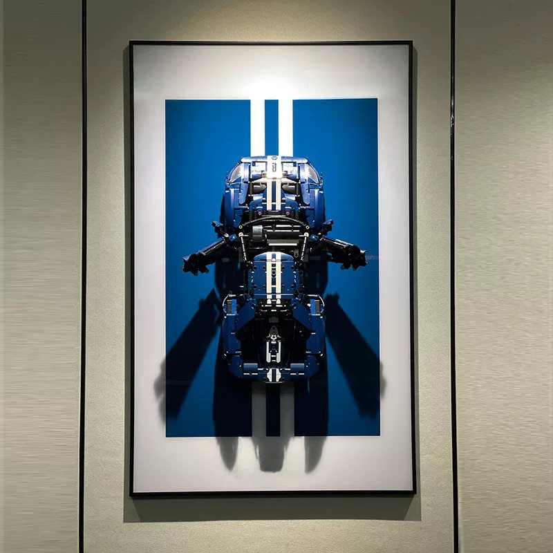 Lego Building Blocks - 31.5“ Metal Display Wall Mount for