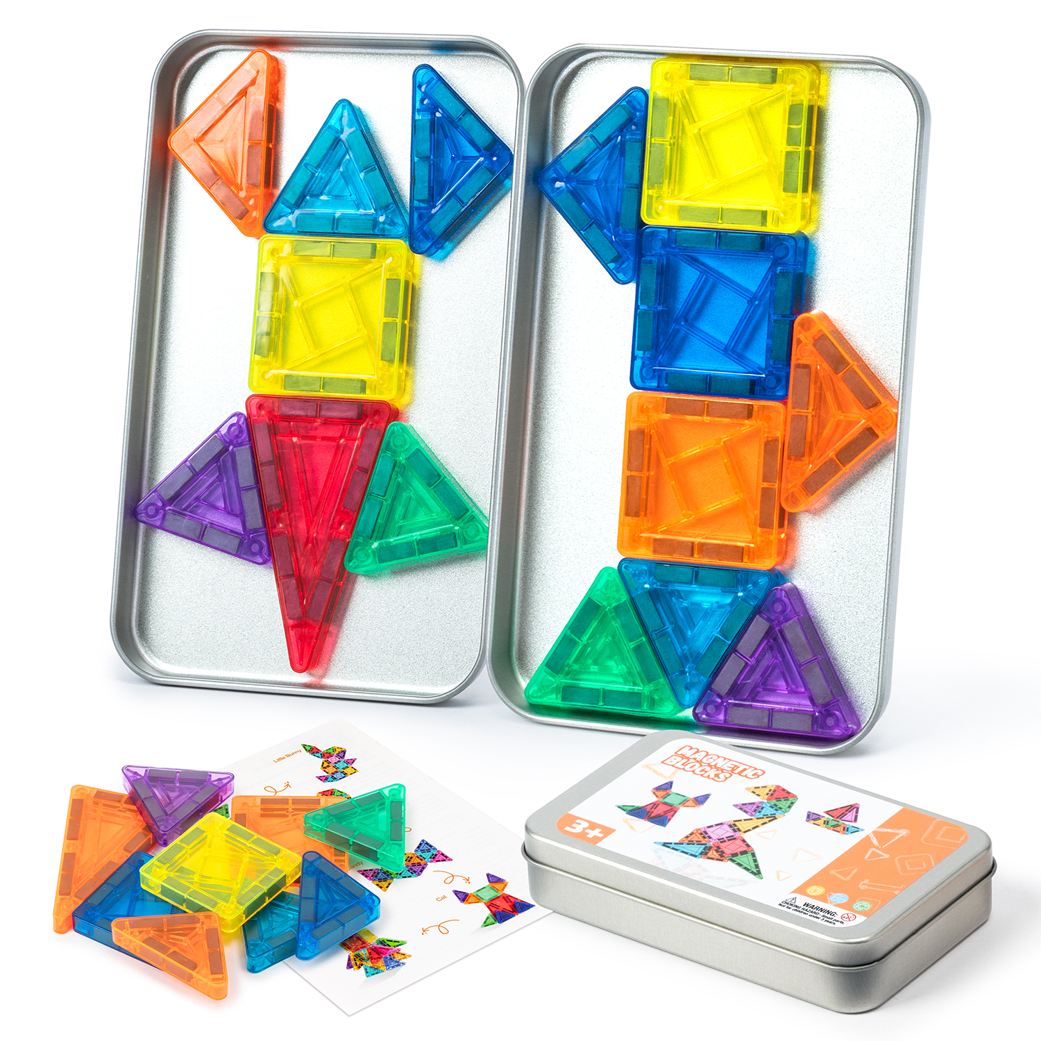 Lego Building Blocks - 42P/60P Mini Magnetic Tiles Building Blocks