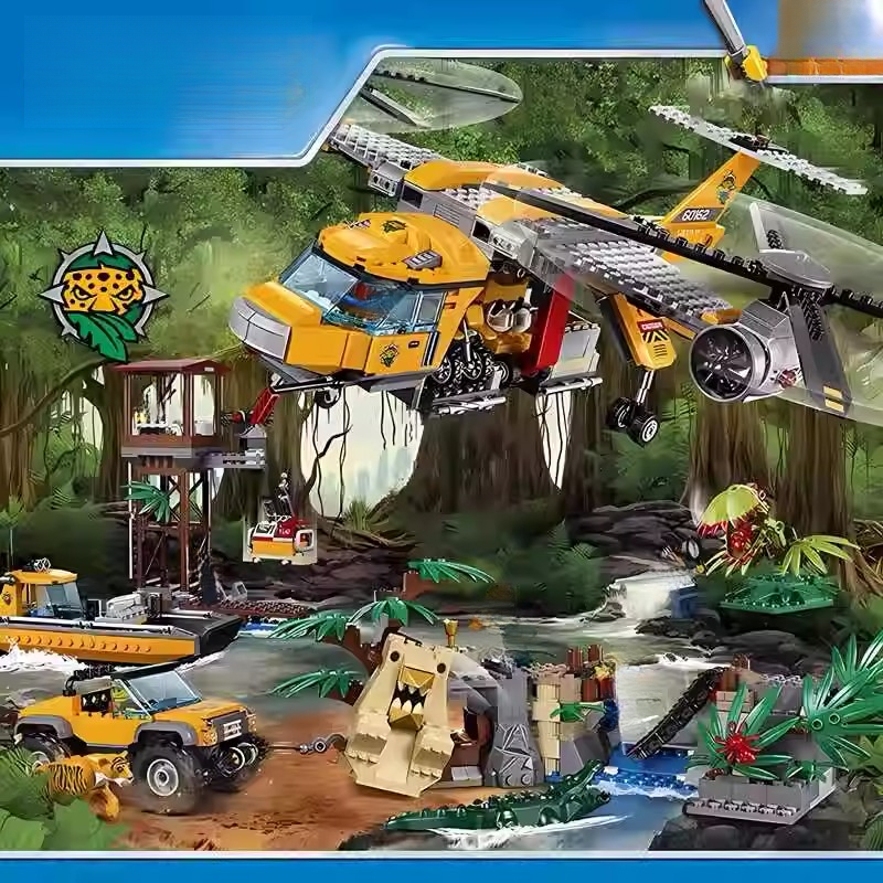 Compatible MOC Sets City Serie – обзор и цена Kids Toys Helicopter