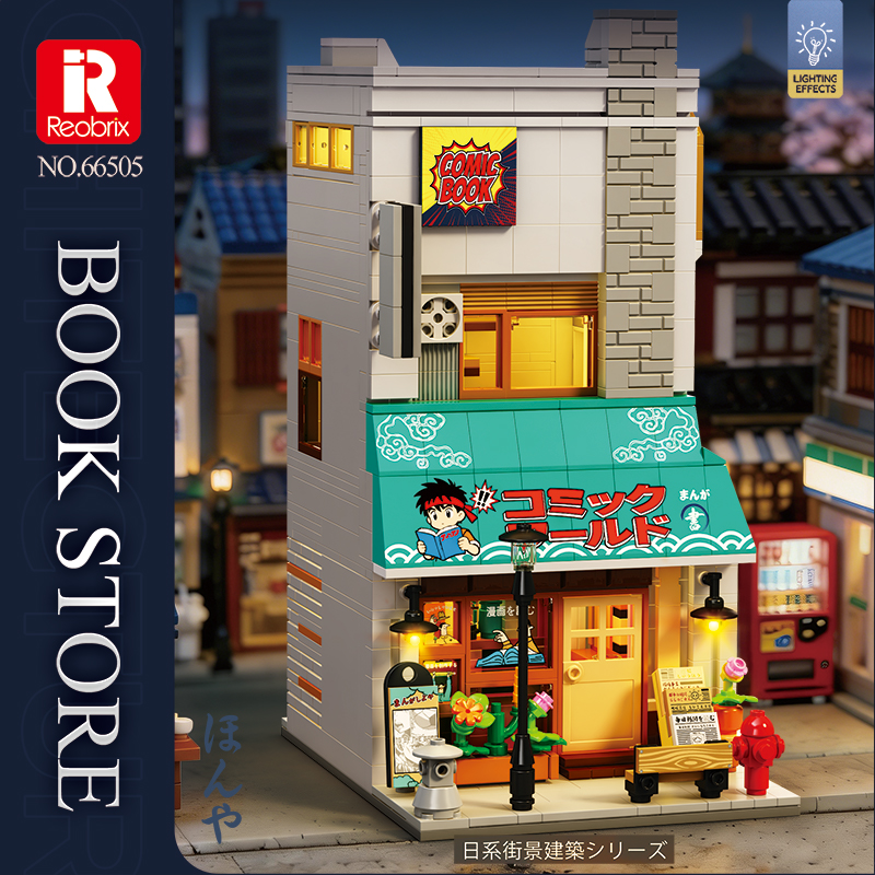 Bookstore Building Blocks Japa – обзор и цена Kids Toys In Store