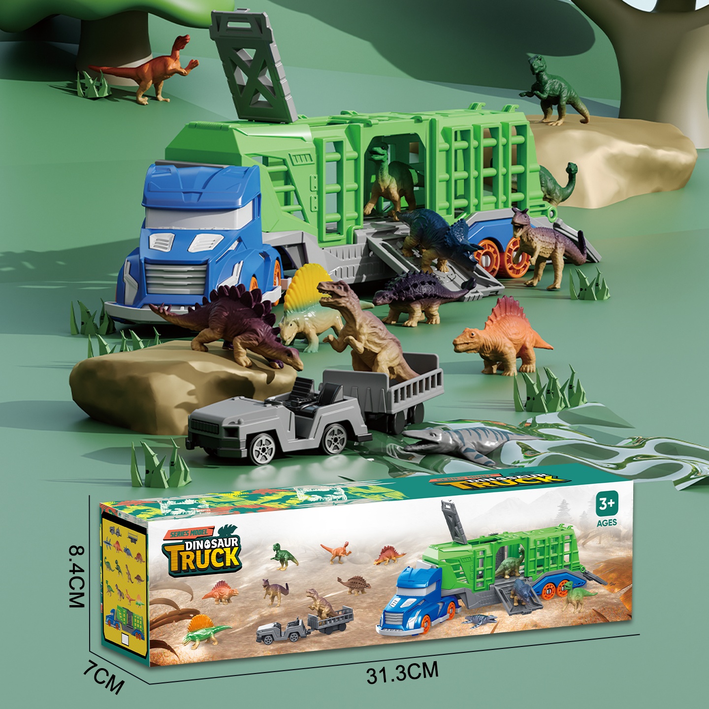 Dinosaur Animal Transport Vehi – обзор и цена Kids Toys 3 Year Old
