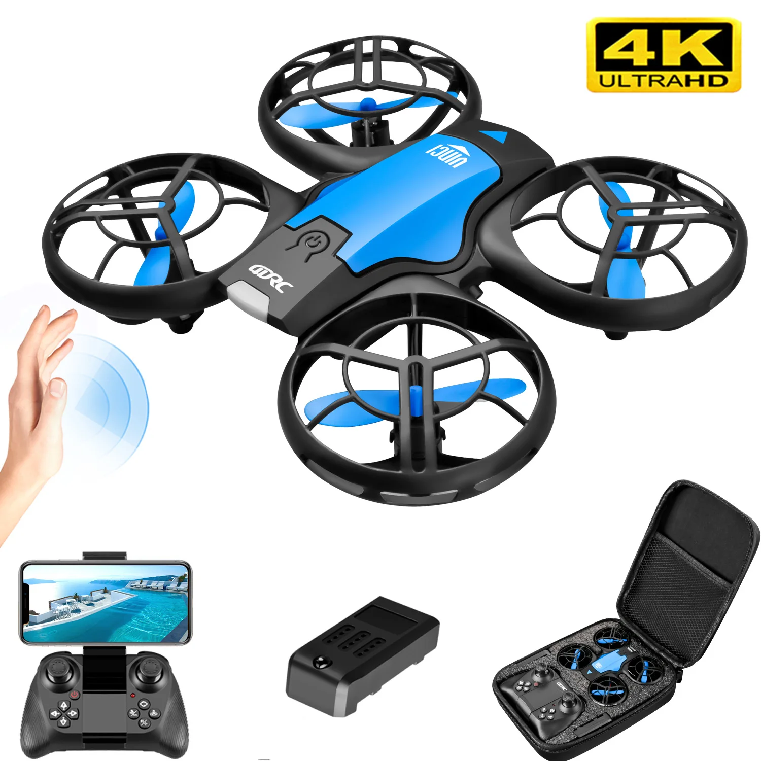 V8 New Mini Drone 4K Professio – обзор и цена Kids Toys Helicopter