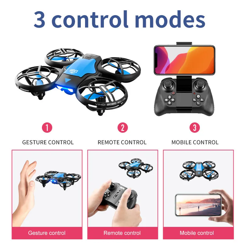 V8 New Mini Drone 4K Professio – обзор и цена Kids Toys Helicopter