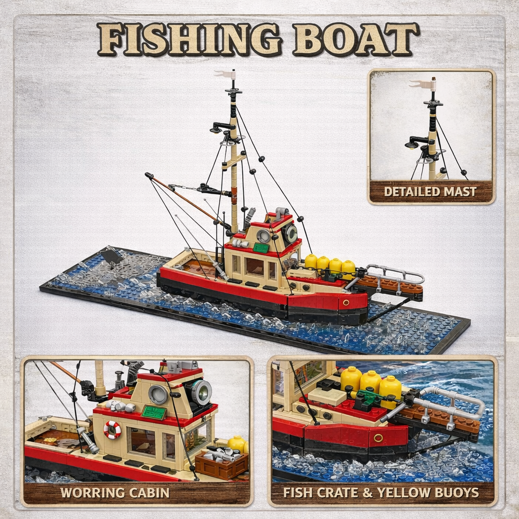 MOC Tugboat Building Blocks, D – обзор и цена Kids Toys Unique