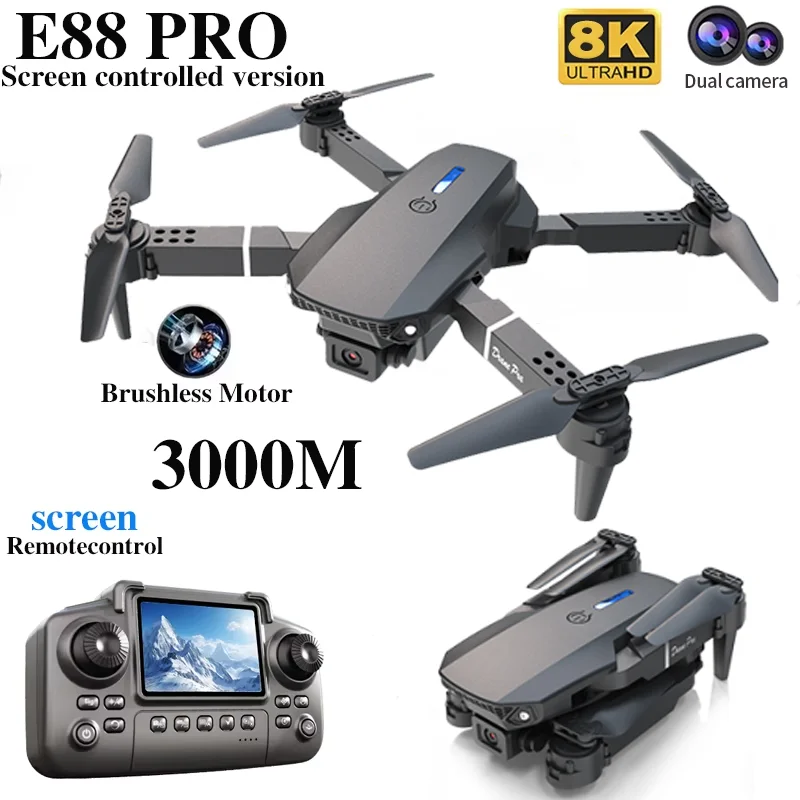 Professional E88 PRO Drone wit – обзор и цена Kids Toys Helicopter