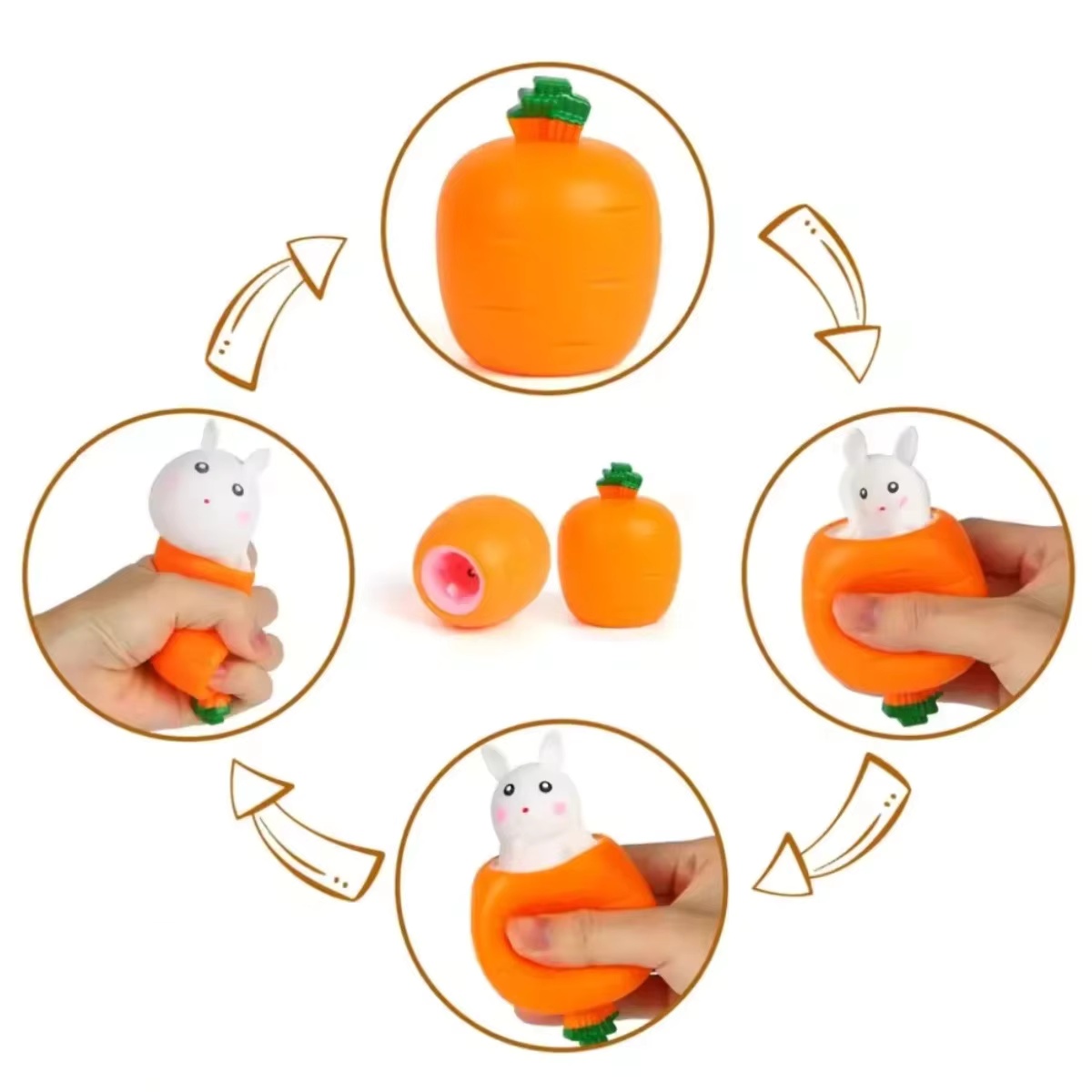 Cute Carrot Rabbit Squeeze Toy – обзор и цена Kids Toys Unique