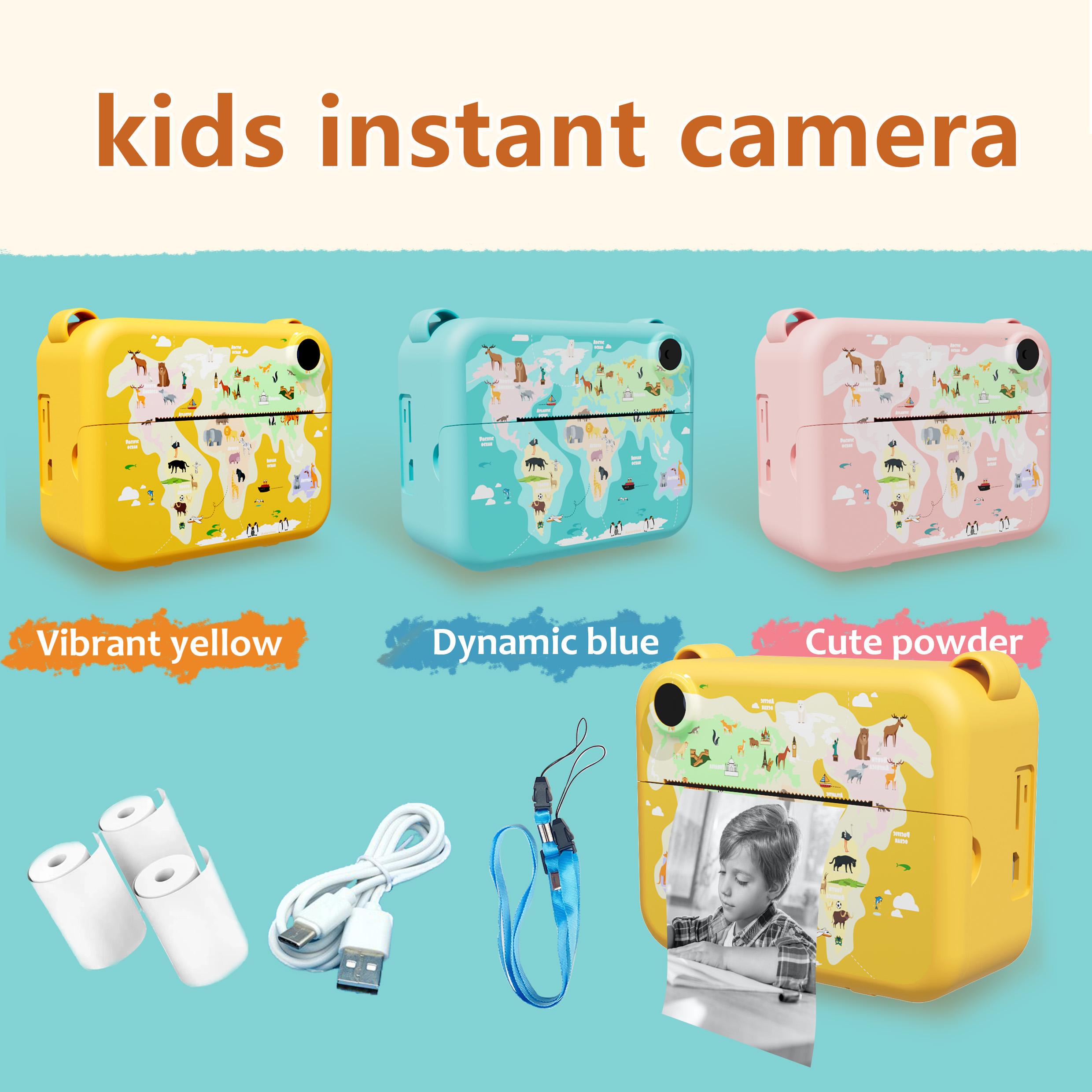 kids instant print camera 1080 – обзор и цена Kids Toys 3 Year Old