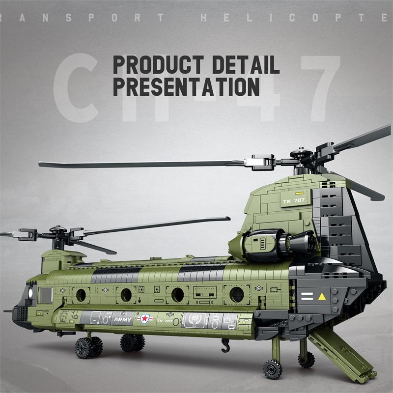 1622PCS CH-47 Chinook Transpor – обзор и цена Kids Toys Helicopter