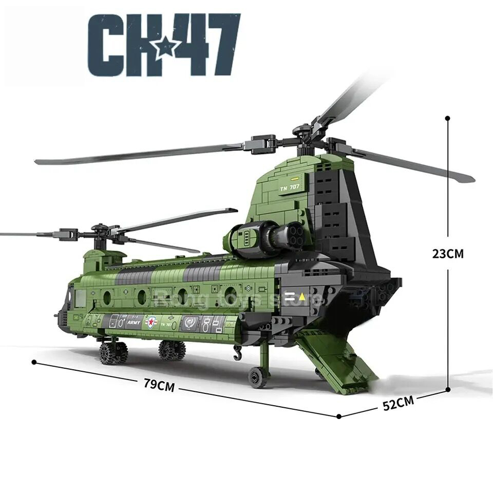 1622PCS CH-47 Chinook Transpor – обзор и цена Kids Toys Helicopter