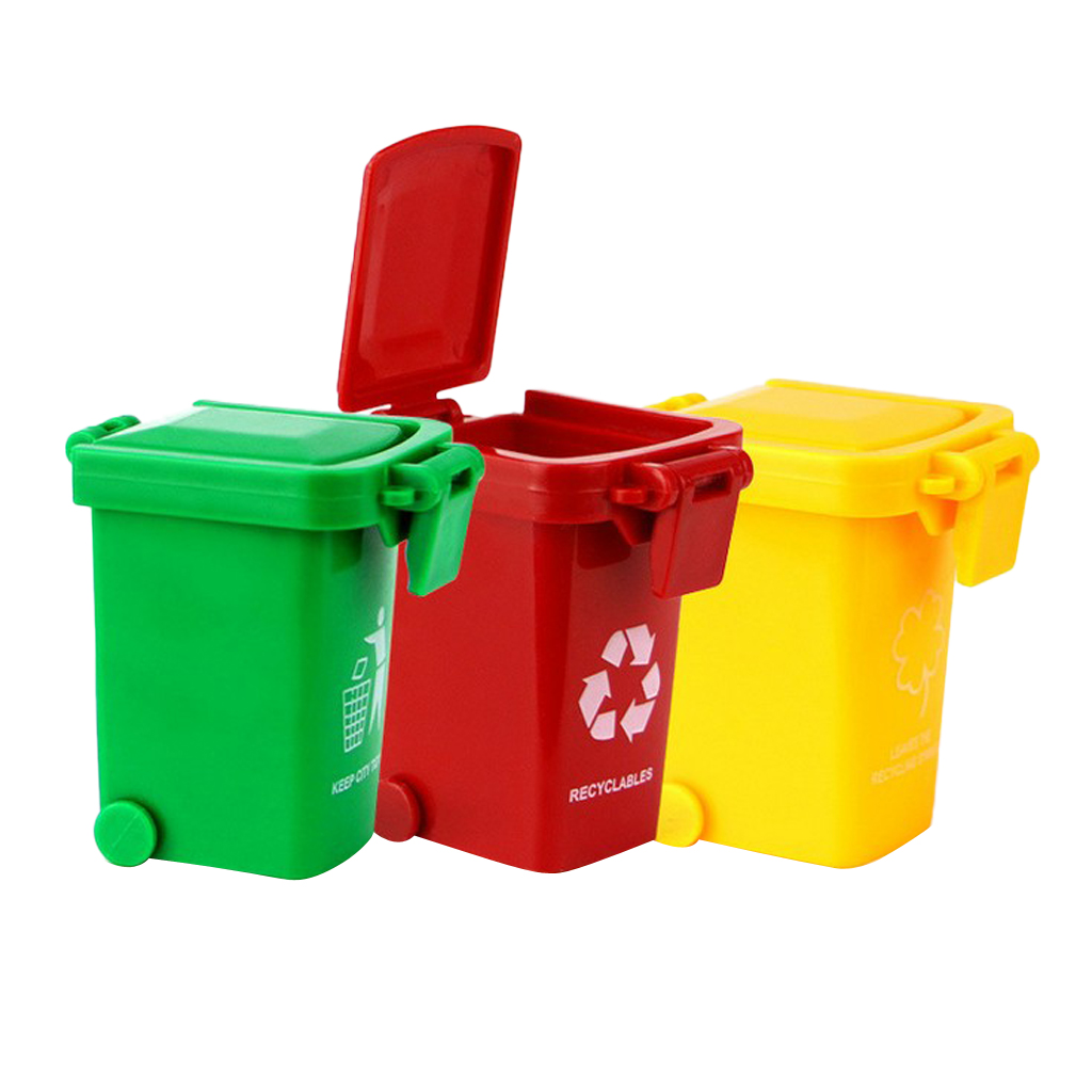 3x Kids Mini Trash Cans Recycl – обзор и цена Kids Toys Yellow