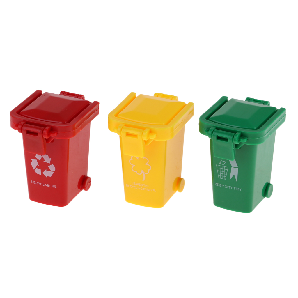 3x Kids Mini Trash Cans Recycl – обзор и цена Kids Toys Yellow