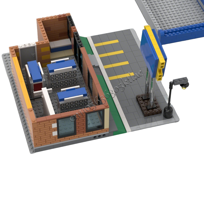 717PCS MOC City Street Views M – обзор и цена Kids Toys Rental