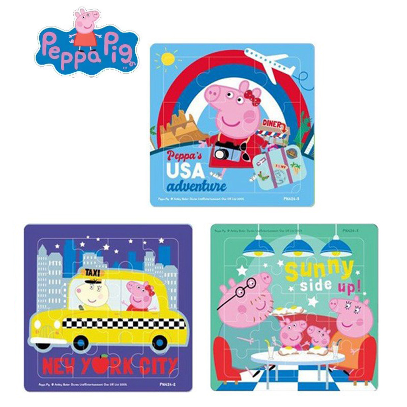 Peppa pig Figures MINI Jigsaw  – обзор и цена Kids Toys 3 Year Old