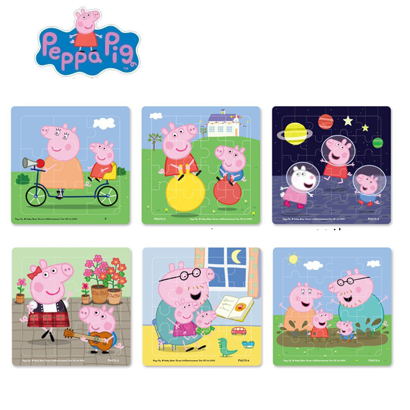 Peppa pig Figures MINI Jigsaw  – обзор и цена Kids Toys 3 Year Old