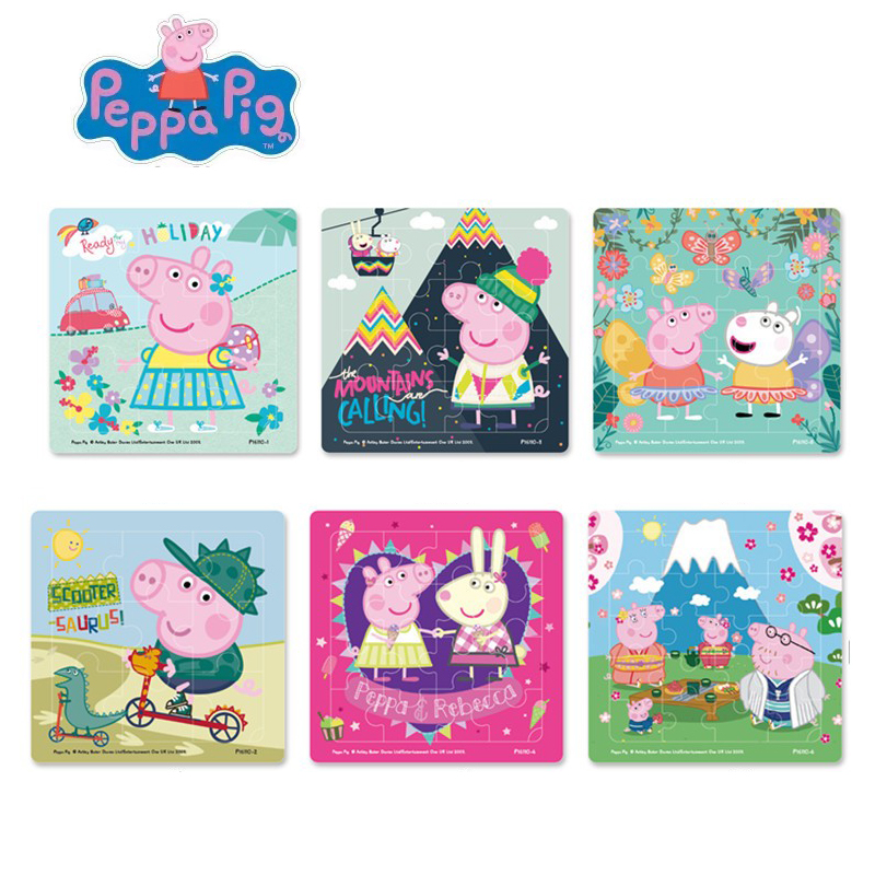 Peppa pig Figures MINI Jigsaw  – обзор и цена Kids Toys 3 Year Old