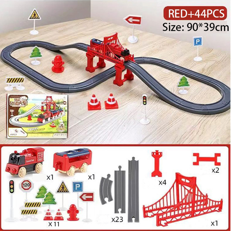 44Pcs/set Electric Train Track – обзор и цена Kids Toys 3 Year Old
