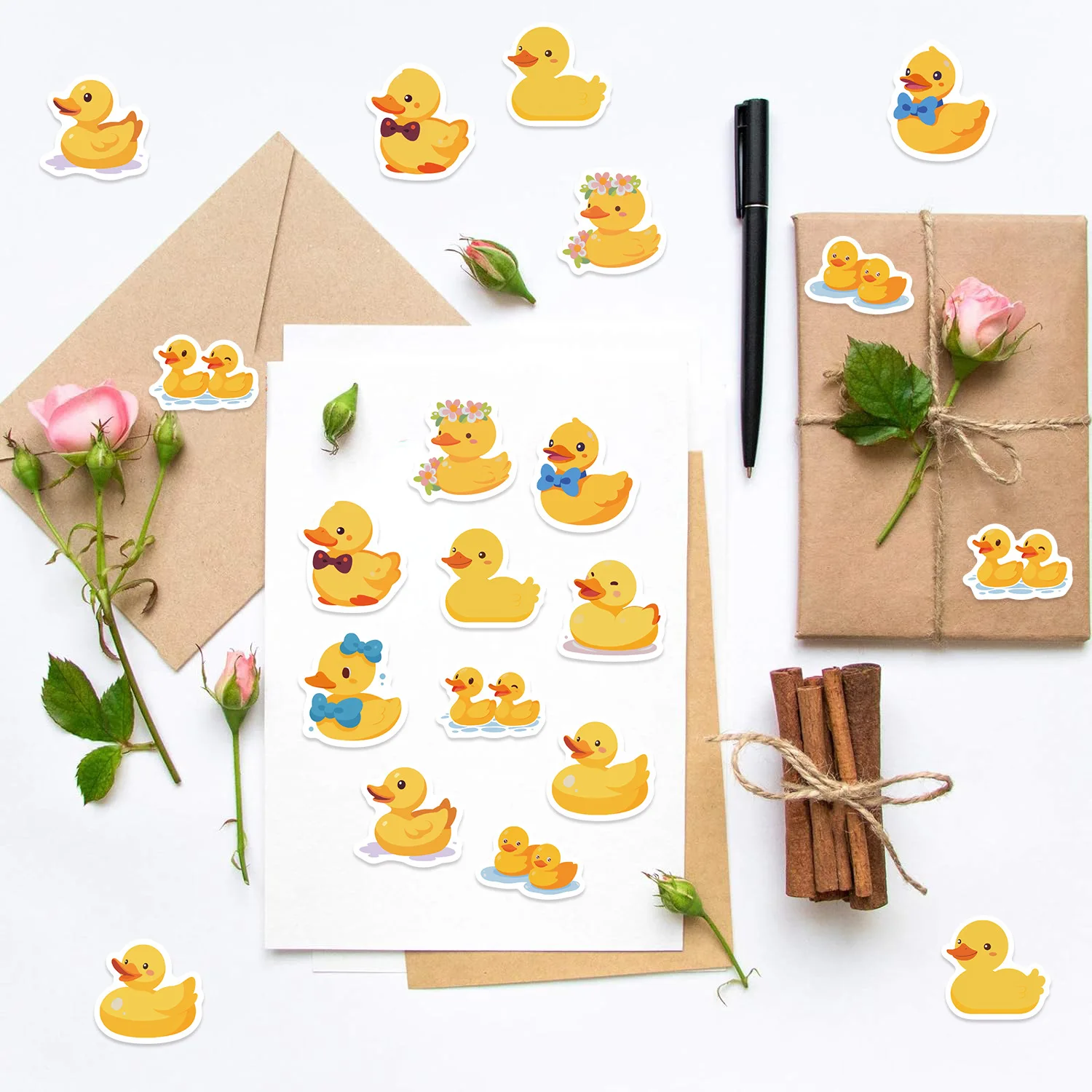 500pcs/Roll Cartoon Yellow Duc – обзор и цена Kids Toys Yellow