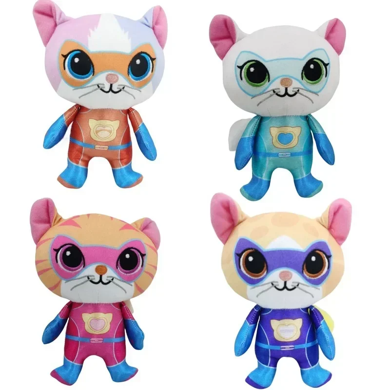 4pcs Super Kitties Team Anime  – обзор и цена Kids Toys Yellow
