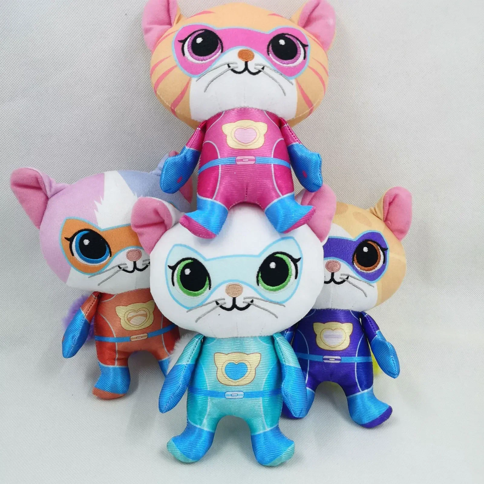 4pcs Super Kitties Team Anime  – обзор и цена Kids Toys Yellow