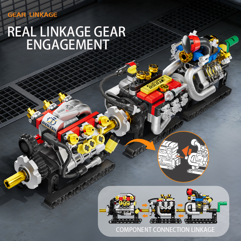 Mini Engine 2/3/4/6/8 Cylinder – обзор и цена Kids Toys Blocks