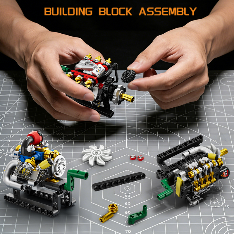 Mini Engine 2/3/4/6/8 Cylinder – обзор и цена Kids Toys Blocks