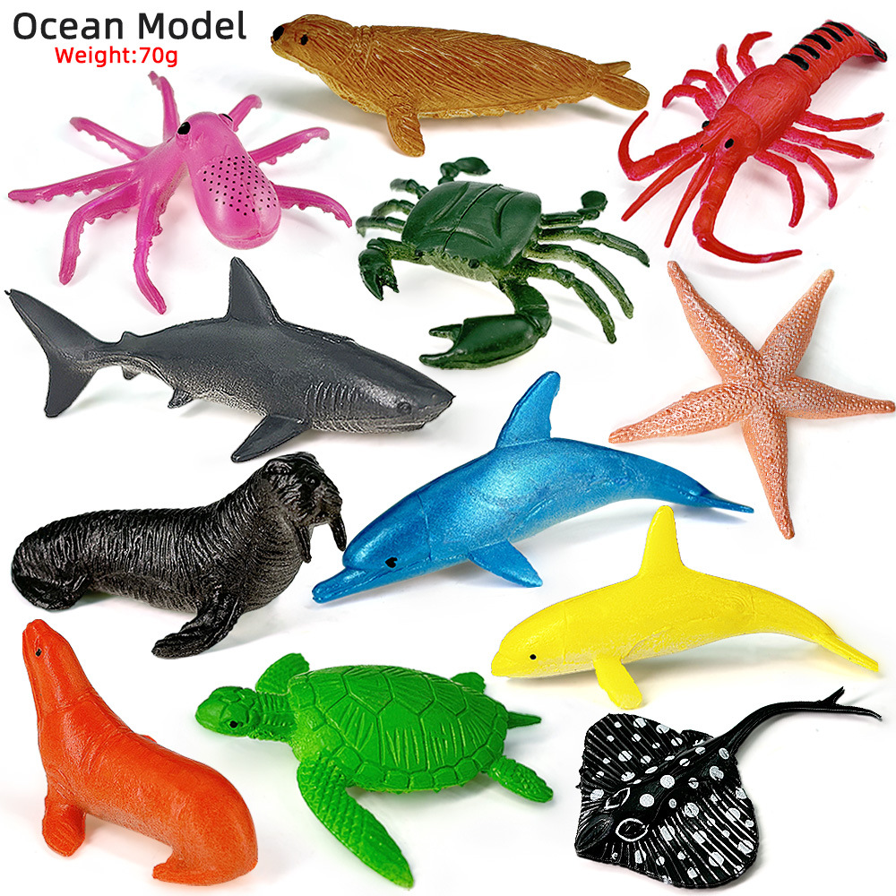 12pcs Ocean Sea Life Set Anima – обзор и цена Kids Toys 3 Year Old