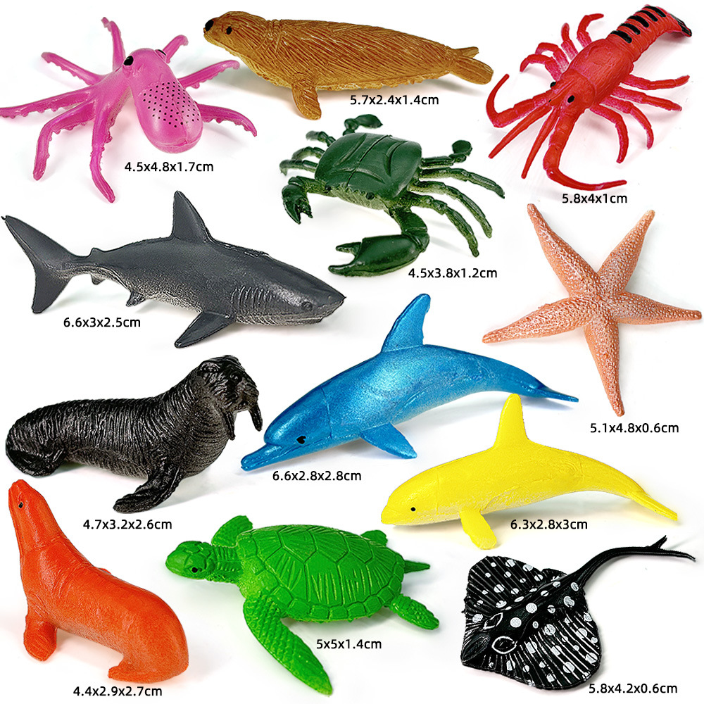 12pcs Ocean Sea Life Set Anima – обзор и цена Kids Toys 3 Year Old