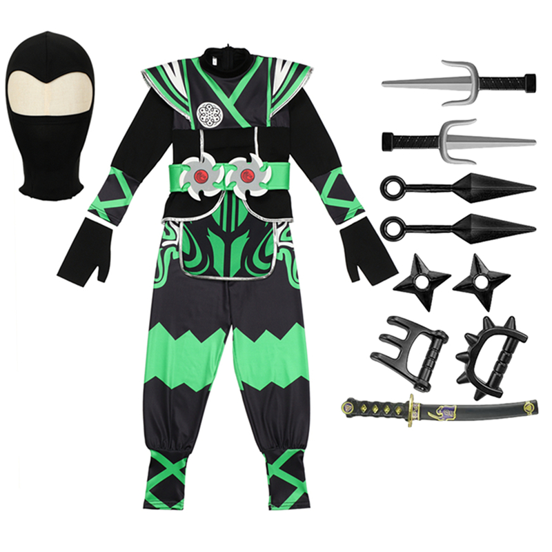 Green Ninja Costume for Kids w – обзор и цена Kids Toys Boys