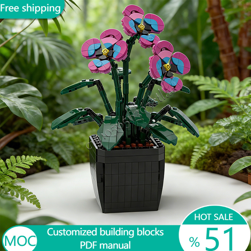 511 PCS Flowers Garden Pansies – обзор и цена Kids Toys Blocks