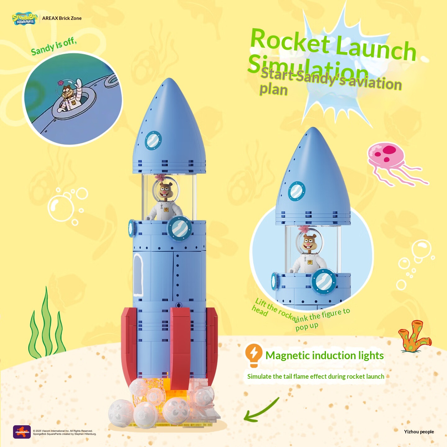 Areax Spongebob Sandy Cheeks D – обзор и цена Kids Toys Blocks