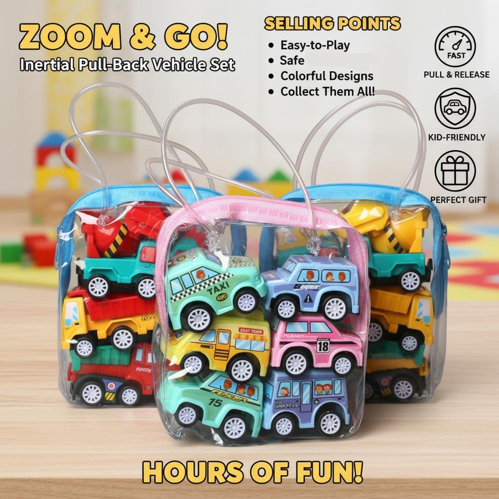 6pcs Car Model Toy Pull Back C – обзор и цена Kids Toys Vehicle