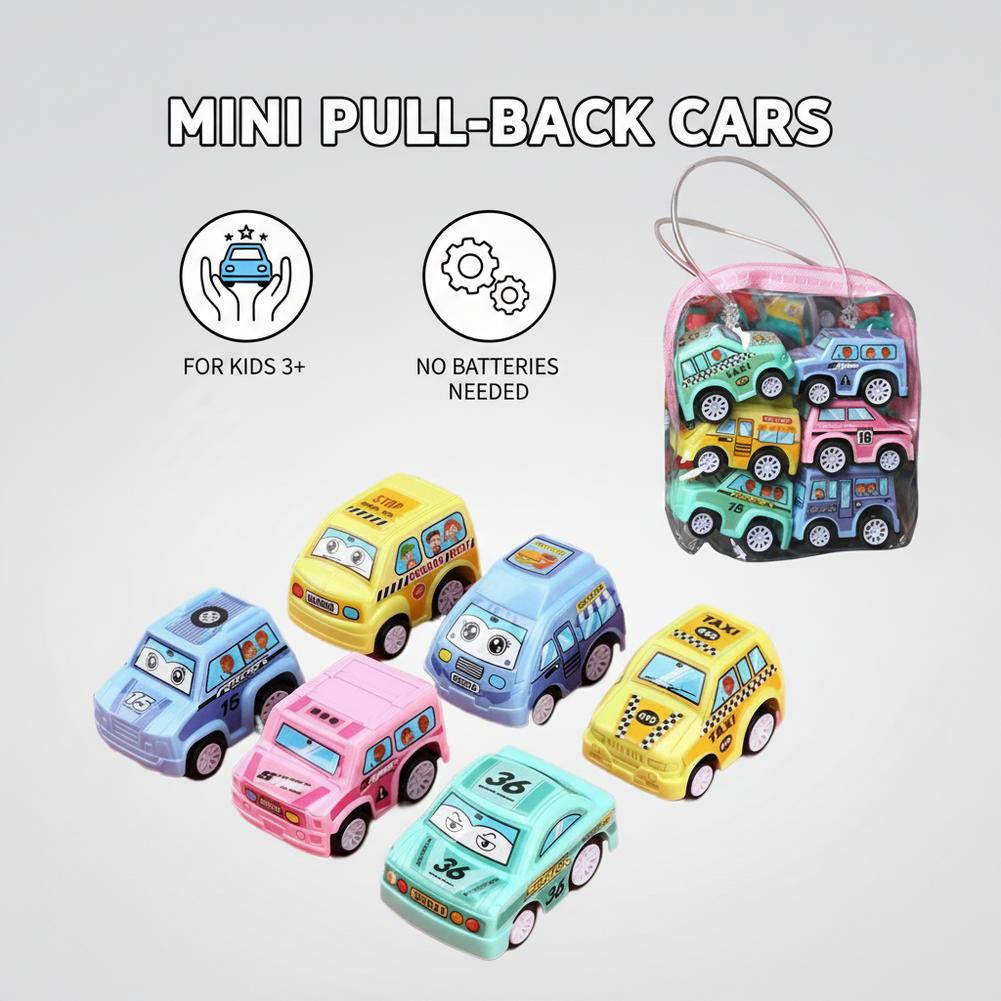 6pcs Car Model Toy Pull Back C – обзор и цена Kids Toys Vehicle