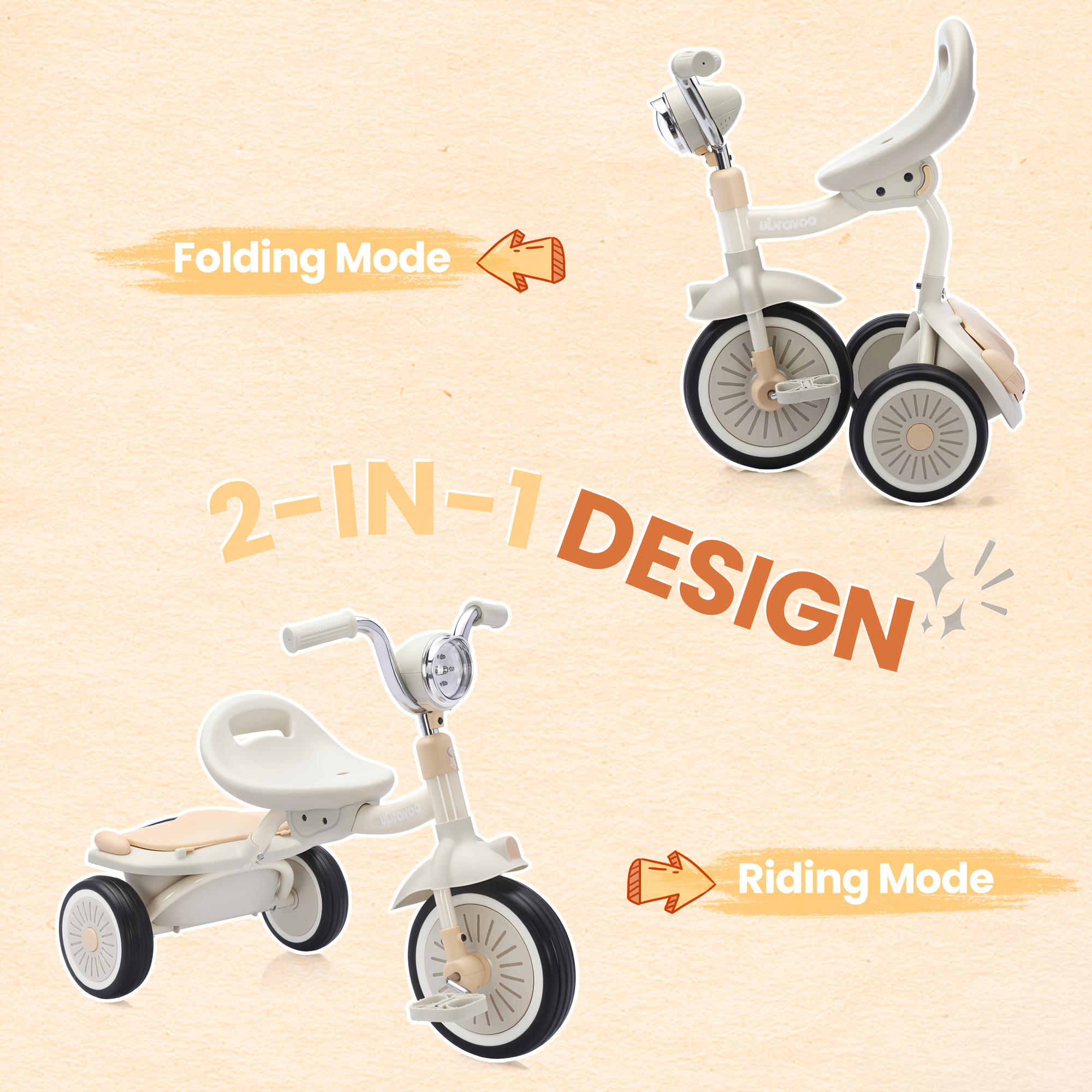4-in-1 Kids Tricycle – 3-Wheel – обзор и цена Kids Toys 3 Year Old