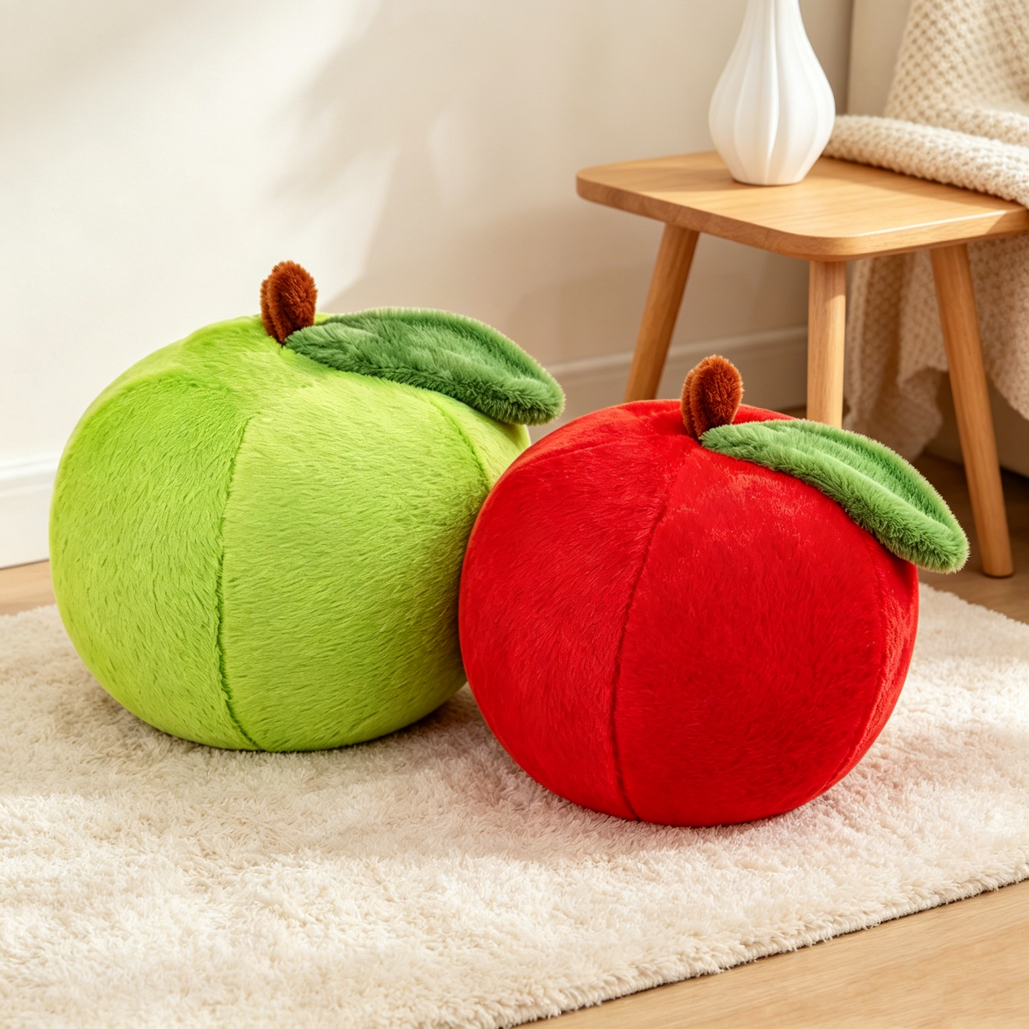 Apple Plush Toy Large Doll Red – обзор и цена Kids Toys Yellow