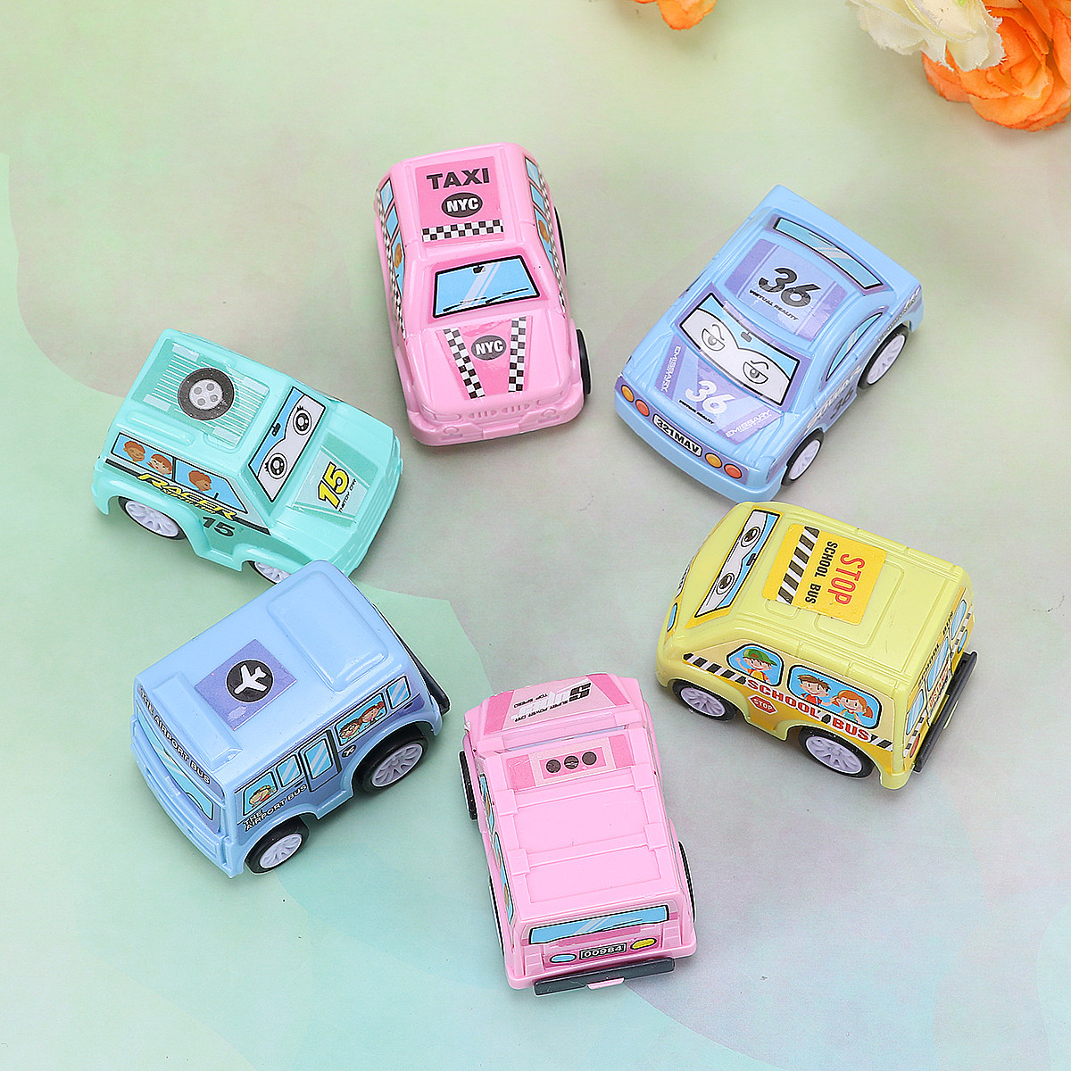 6Pcs Inertia Car Set Baby Fric – обзор и цена Kids Toys Vehicle