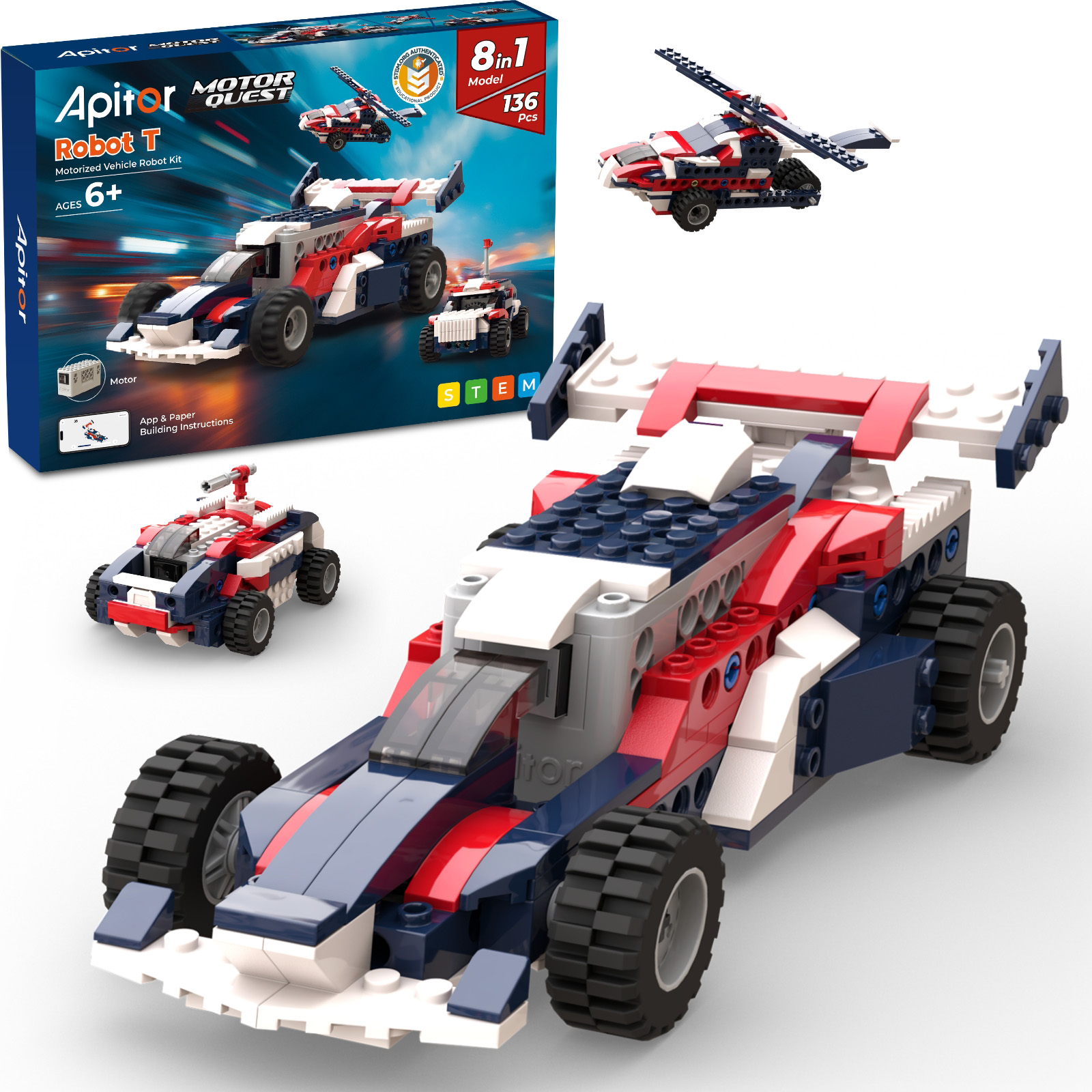 Apitor 8-in-1 STEM Building Bl – обзор и цена Kids Toys Blocks