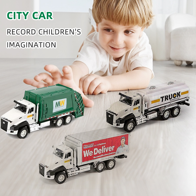 3 Pack of Diecast Sanitation V – обзор и цена Kids Toys Vehicle