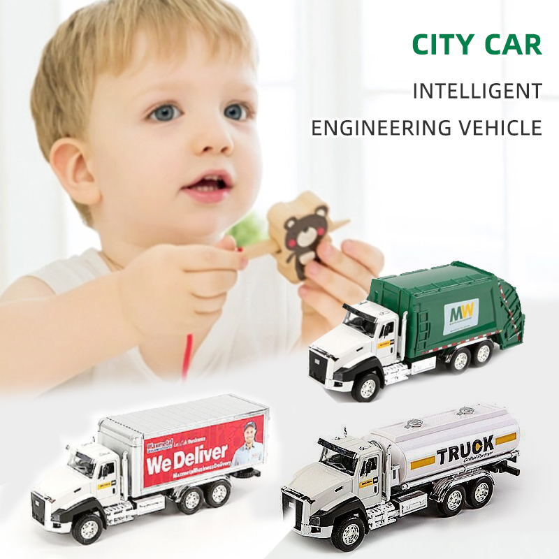 3 Pack of Diecast Sanitation V – обзор и цена Kids Toys Vehicle