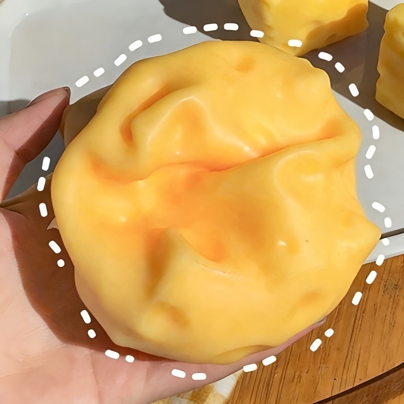 @Dark Yellow Cheese Cube Stres – обзор и цена Kids Toys Yellow